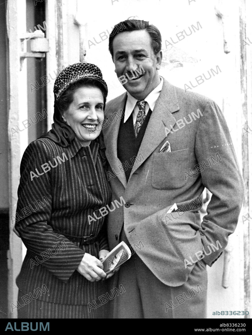 In Search Of Leprechauns - Mr. and Mrs Walt Disney (the world famous film cartoonist) arrived at Southampton this morning in the "Queen Elizabeth". They are to visit Ireland where Mr. Disney will study the habits of Leprechauns in their native haunts - his new film features the "little people". November 19, 1946.