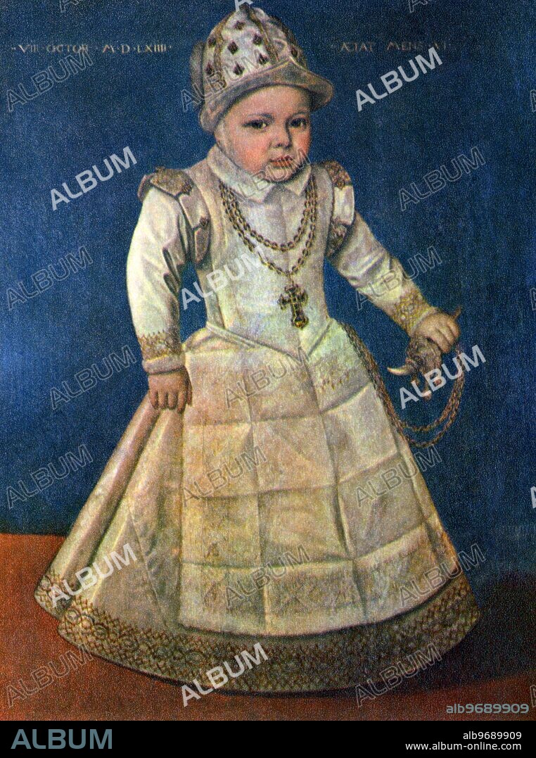 Son of Sir John Thynne -. inscribed VIII.OCTOB.M.D.LXIII.AETAT.MENS.VI. -. painting by a contemporary artist. ©TopFoto.