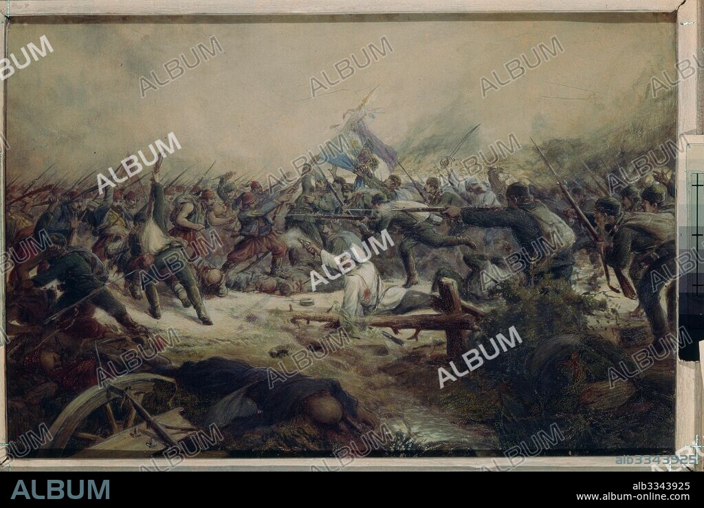 PYOTR MOROZOV. The Battle of Stara Zagora on July 22, 1877.