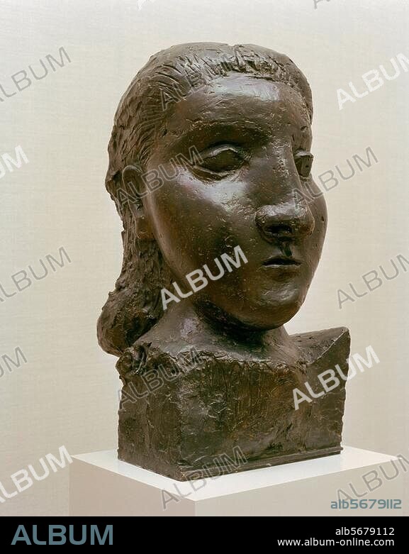 PABLO PICASSO. Picasso, Pablo ; 1881-1973. - "Tête de femme" (Dora Maar), 1941. Bronze, 80 × 40 × 55c m. Bâle, Beyeler Collection.