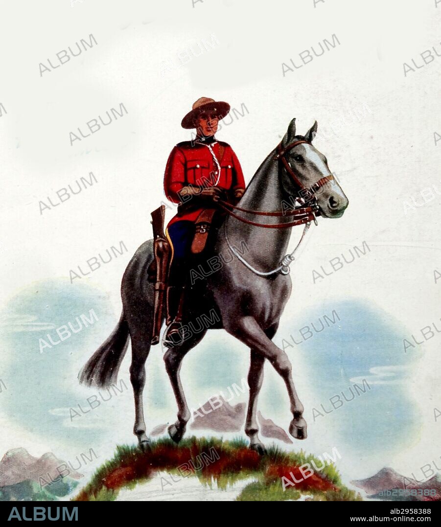 Mountie or mounted canadian police officer.