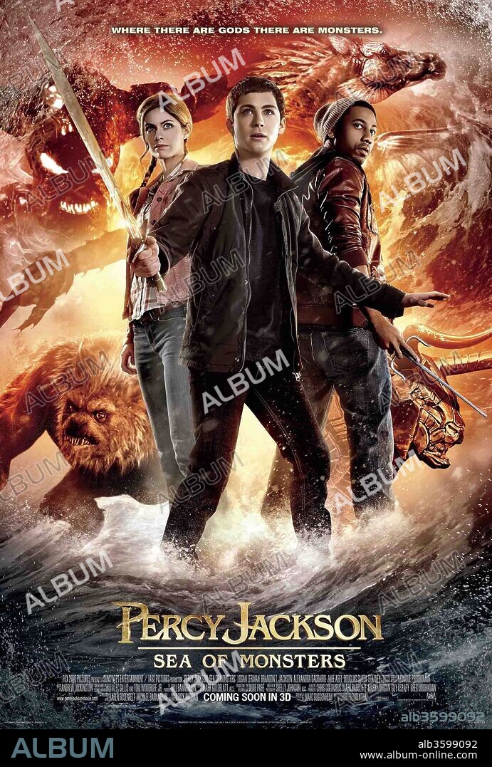 Poster of PERCY JACKSON: SEA OF MONSTERS, 2013, directed by THOR FREUDENTHAL. Copyright FOX 2000 PICTURES.