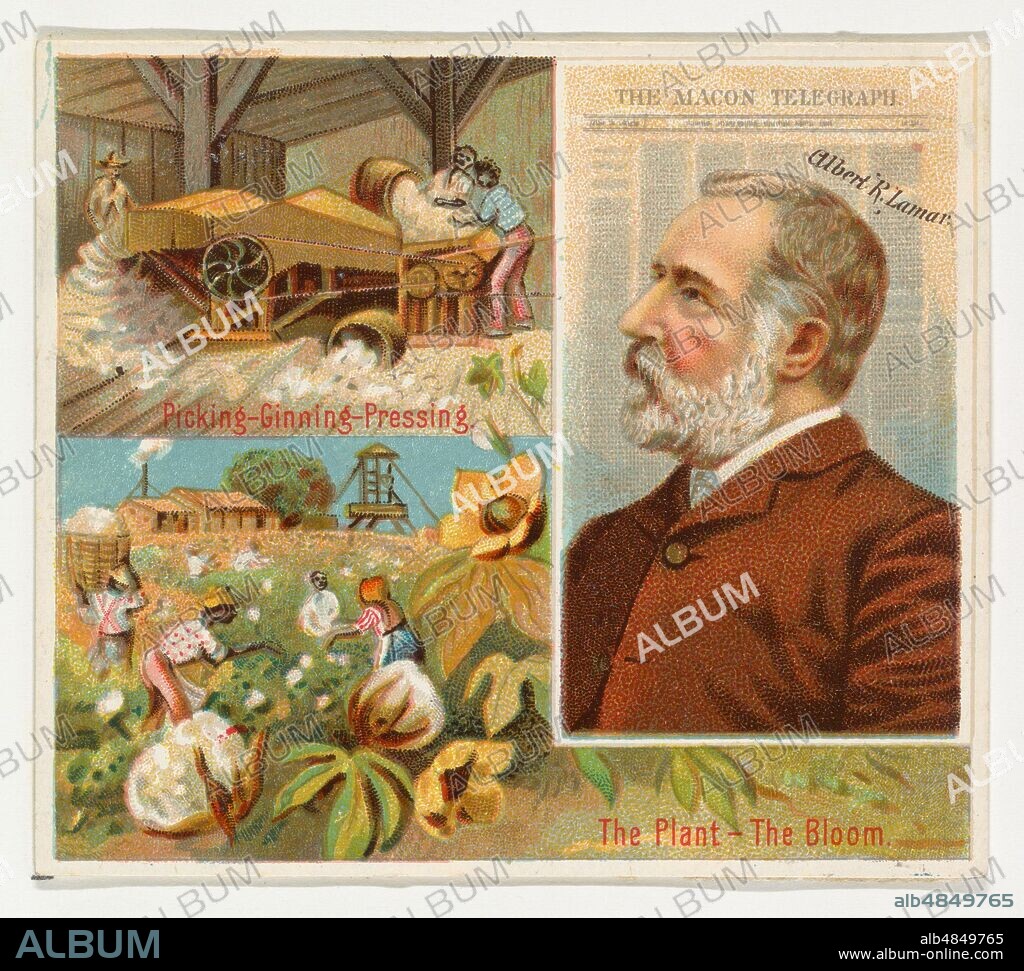 Albert R. Lamar, The Macon Telegraph, from the American Editors series (N35) for Allen & Ginter Cigarettes, 1887.