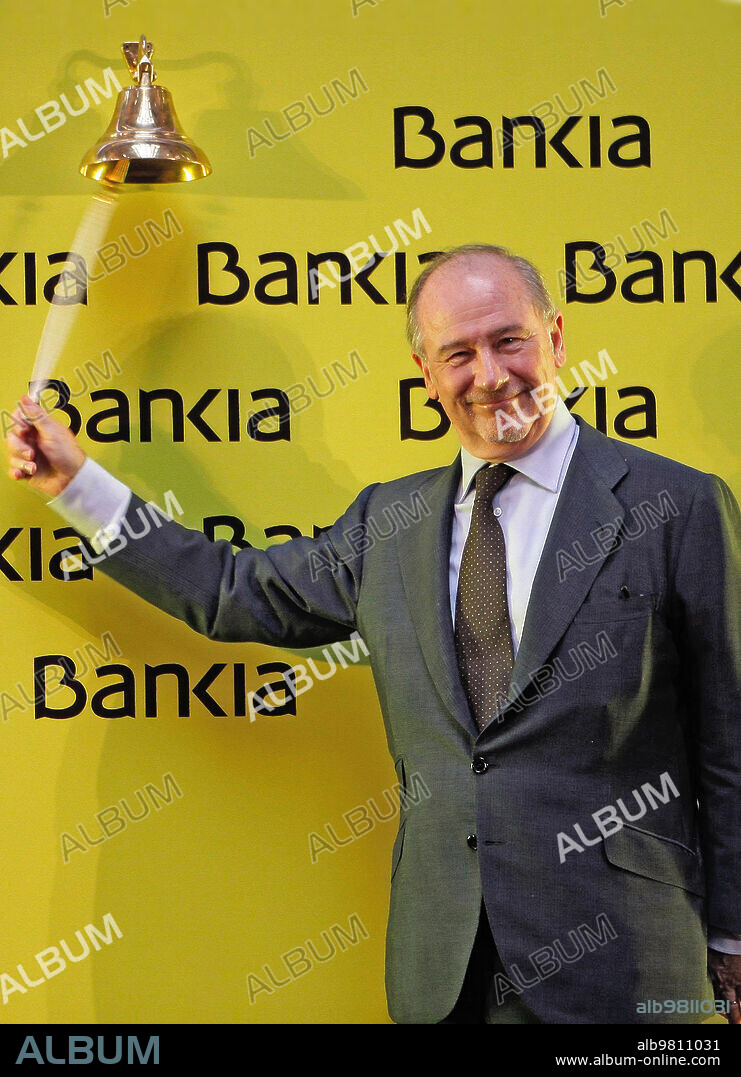 Madrid, 11/05/2017. Rodrigo Rato, expresidente de Bankia, en el debut bursátil de la entidad, el 20 de julio de 2011.