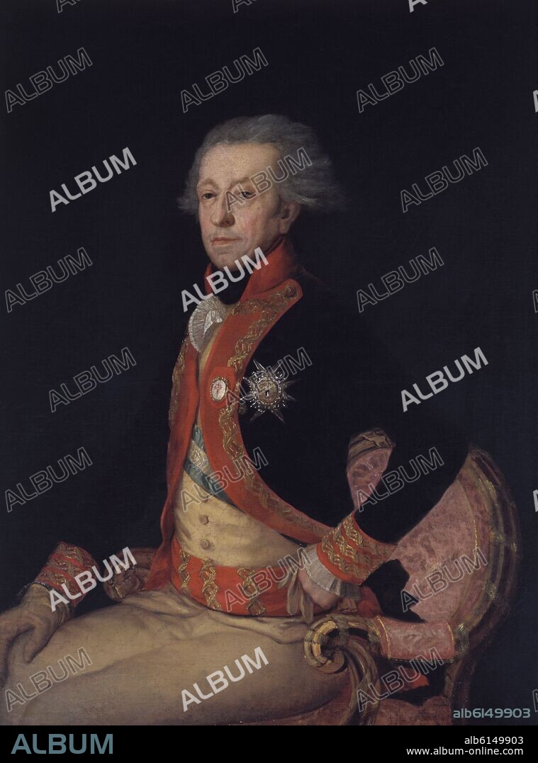 FRANCISCO DE GOYA. GENERAL ANTONIO RICARDOS CARRILLO DE ALBORNOZ (1727-1794) - MILITAR ESPAÑOL - SIGLO XVIII.
