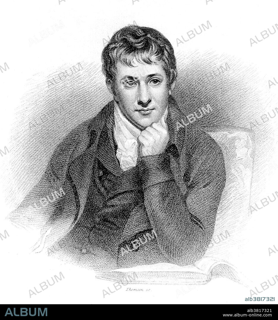 Engraving of the English chemist Sir Humphrey Davy by J. Thomson after a painting by H. Howard, c 1822. Humphry Davy (December 17, 1778 - May 29, 1829) is best known for his invention of the miner's safety lamp, also known as the Davy lamp, for use in coal mines. In 1807 and 1808, Davy discovered the elements potassium, sodium, calcium, barium, magnesium and strontium. Davy is also credited with the concept of allotropes, elements that are physically different due to their structural arrangements. He proposed that diamond was an allotrope of carbon. He also discovered nitrous oxide or laughing gas, which he suggested could be used as an anesthetic.