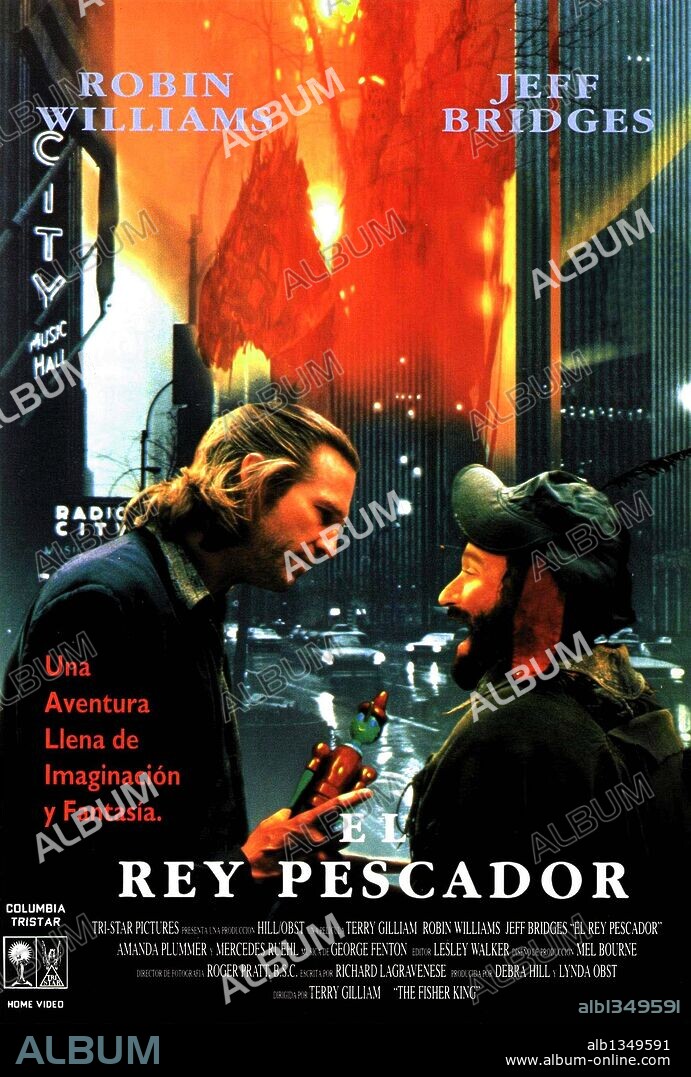 Poster de EL REY PESCADOR, 1991 (THE FISHER KING), dirigida por TERRY GILLIAM. Copyright COLUMBIA TRISTAR.