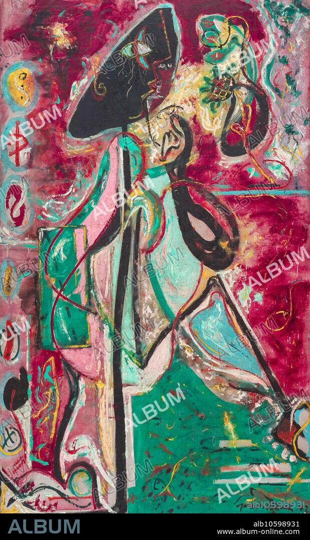 JACKSON POLLOCK. The Moon Woman.