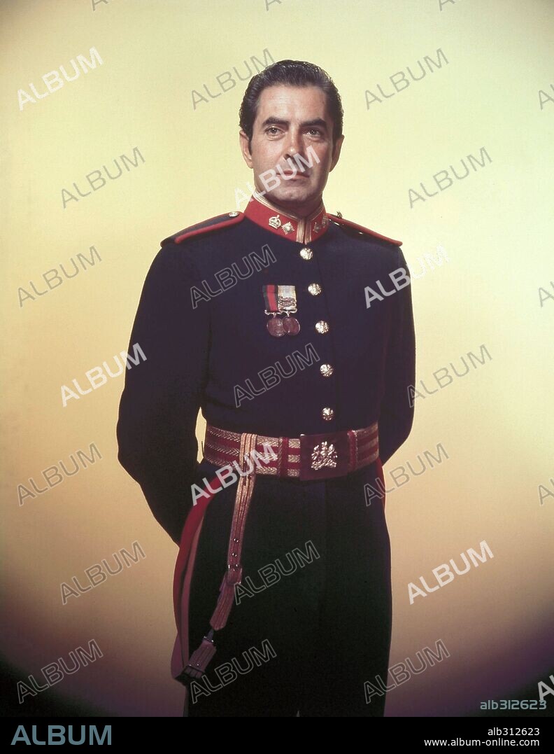 TYRONE POWER in THE LONG GRAY LINE, 1955, directed by JOHN FORD. Copyright COLUMBIA PICTURES.