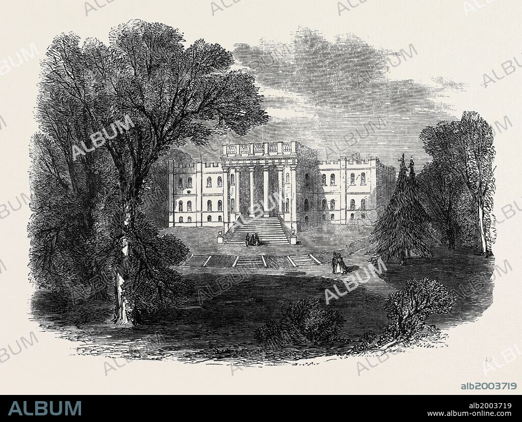 KIMBOLTON CASTLE, HUNTS, THE SEAT OF THE DUKE OF MANCHESTER, VISITED LAST WEEK BY THE PRINCE OF WALES.