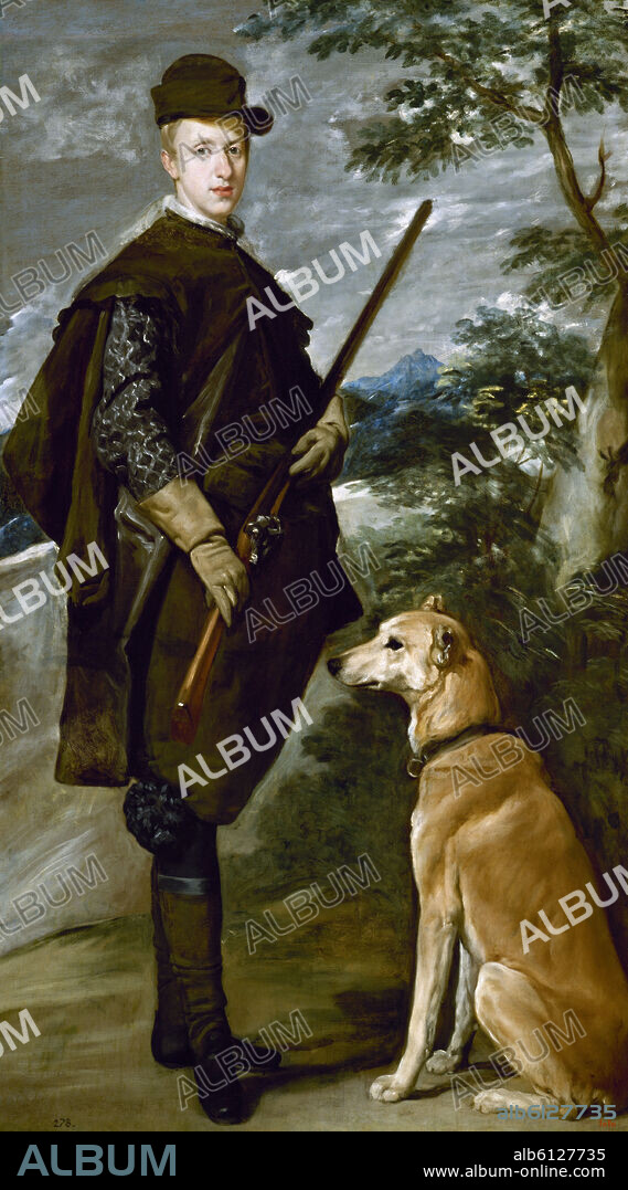 DIEGO VELAZQUEZ (1599-1660). 'Cardinal-Infante Fernando de Austria', ca. 1633, Spanish School, Oil on canvas, 191 cm x 107 cm, P01186.