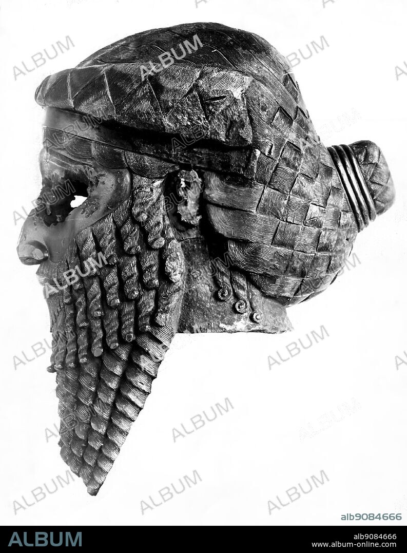 Warfare/ Bronze head of the Mesopotamian King Sargon of Akkad; 2334-2279 B.C.