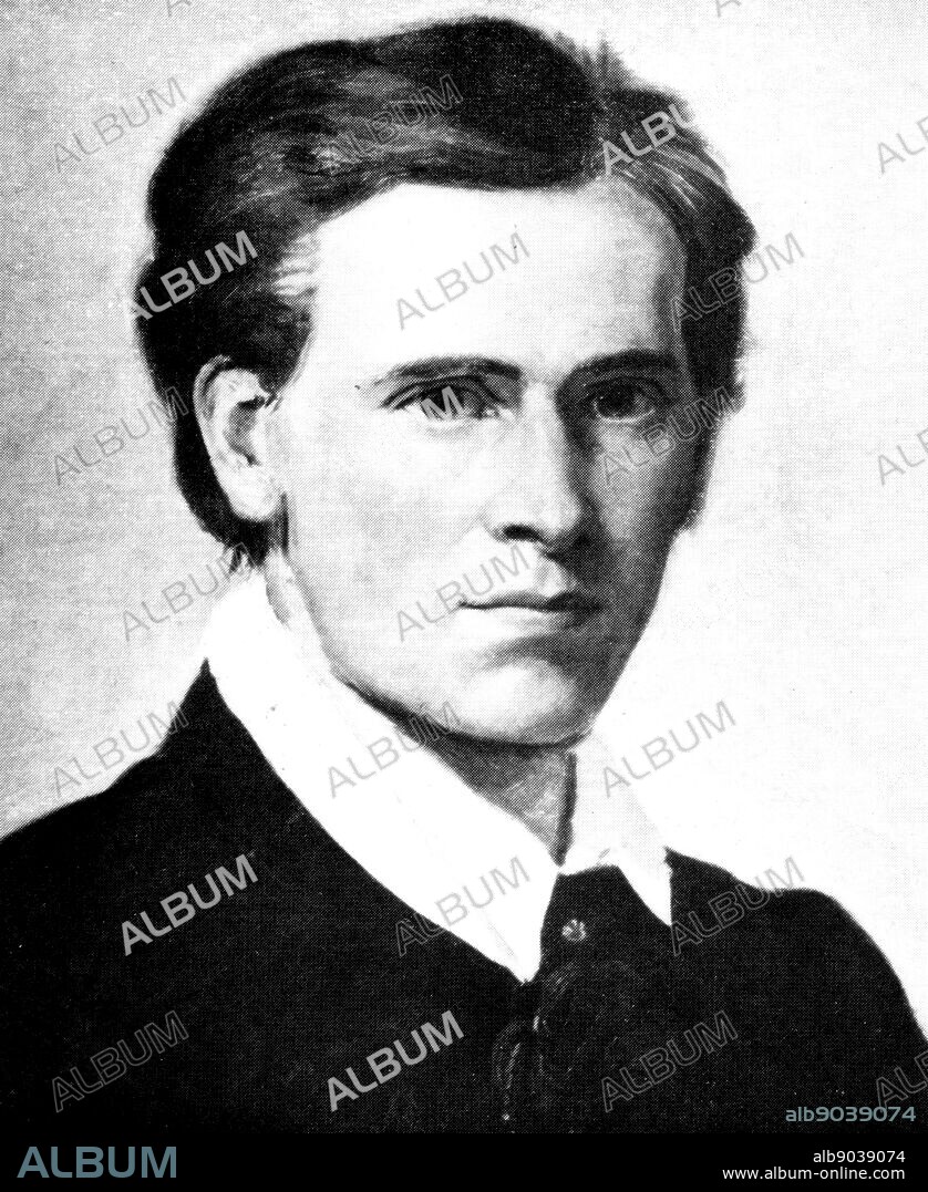 Portrait of Moritz von Schwind (1804-1871) an Austrian painter who drew inspiration from chivalry, folklore, and the songs of the people. Dated 19th Century.