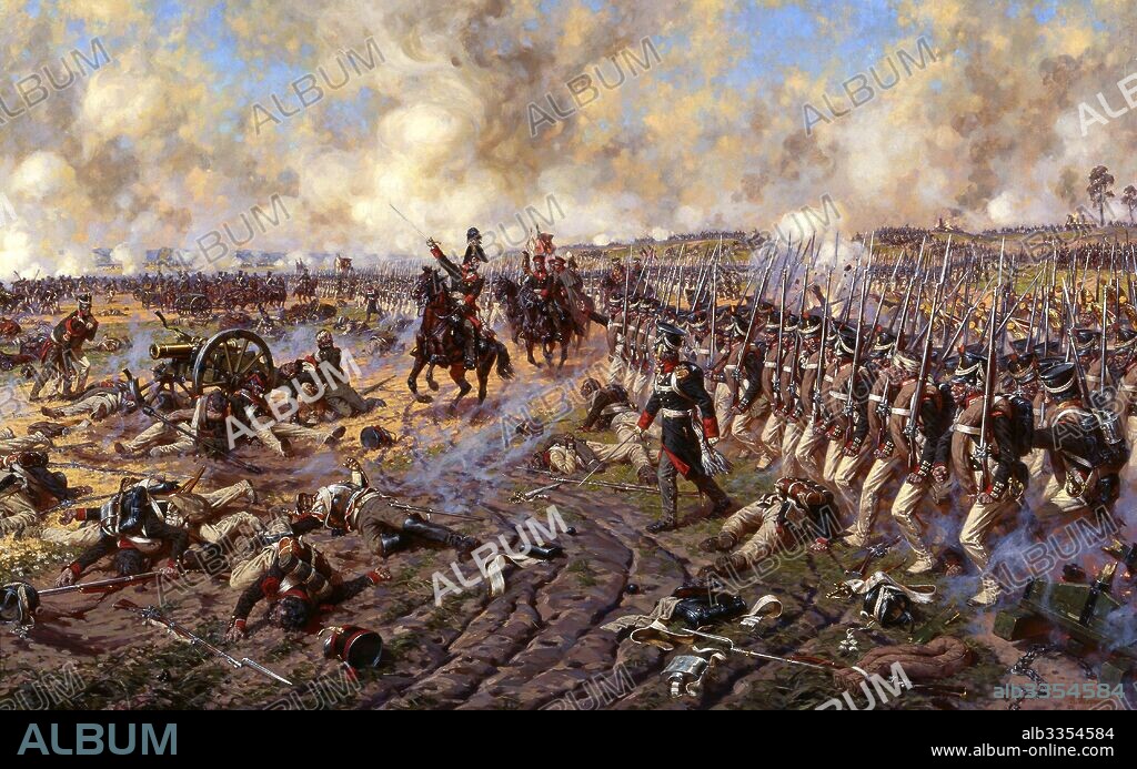 ALEXANDER YURIYEVICH AVERYANOV. Prince Bagration at the Battle of Borodino.