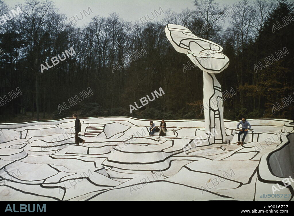 "Jardin d'Émail" (1974), by French artist Jean Dubuffet; Kröller-Müller Museum (Otterlo, The Netherlands). Jean Philippe Arthur Dubuffet (31 July 1901 - 12 May 1985) was a French painter and sculptor.