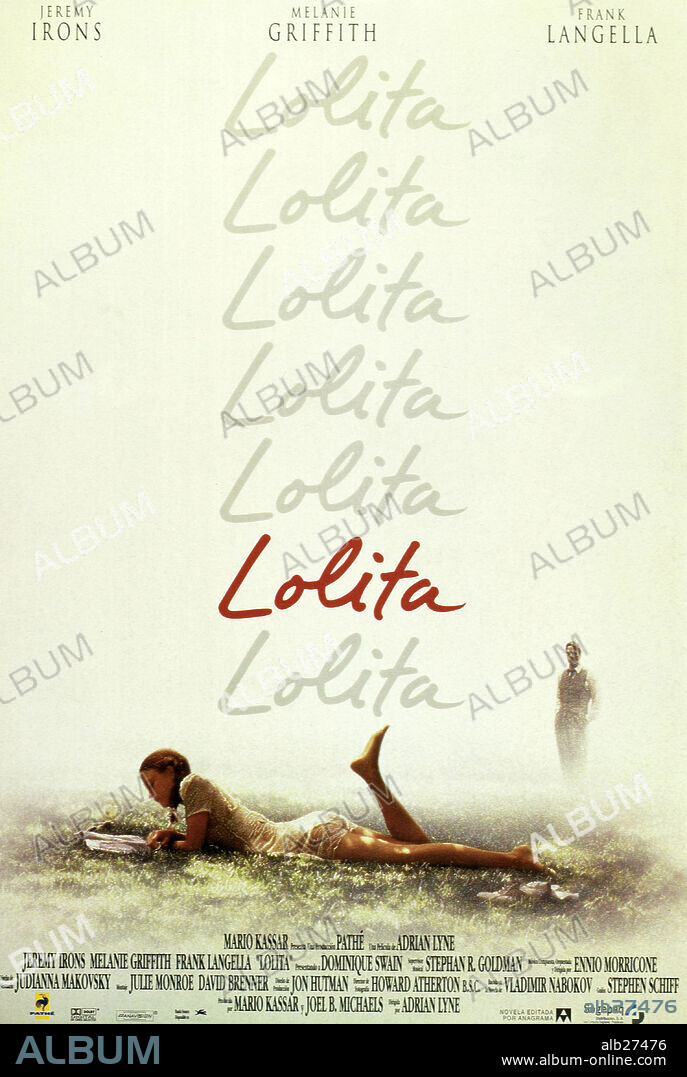 Poster de LOLITA, 1997, dirigida por ADRIAN LYNE. Copyright GUILD.