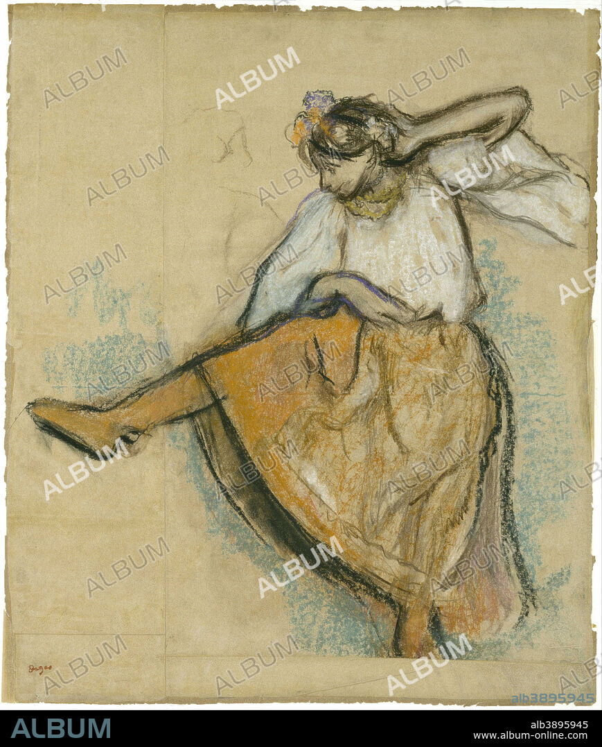 Edgar Degas Drawing Reproduction: Three Studies of a Dancer in Fourth  Position, 1879-80. Fine Art Print - Etsy Hong Kong