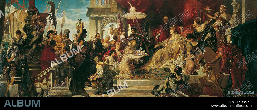 HANS MAKART. Venice Pays Homage to Caterina Cornaro.