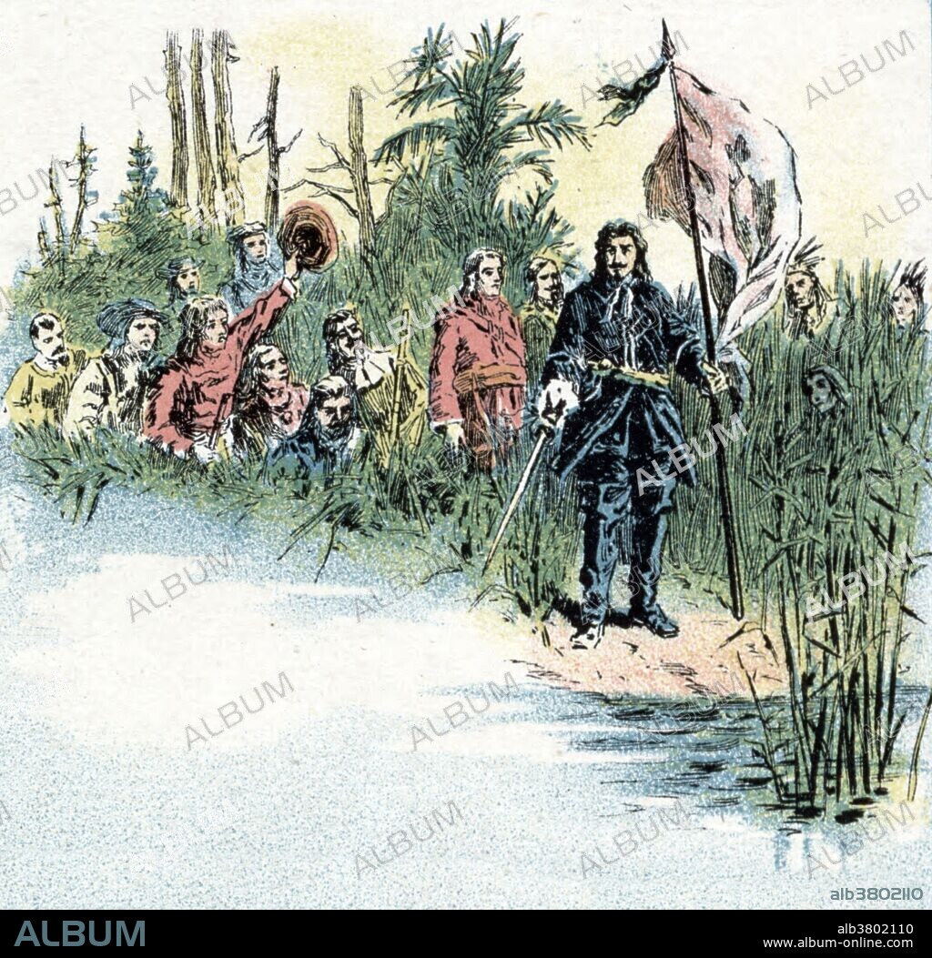 RenÃ©-Robert Cavelier, Sieur de La Salle, or Robert de La Salle (November 22, 1643 - March 19, 1687) was a French explorer. He explored the Great Lakes region of the United States and Canada, the Mississippi River, and the Gulf of Mexico. La Salle's major legacy was establishing the network of forts from Fort Frontenac to outposts along the Great Lakes, Ohio, Illinois and Mississippi rivers that came to define French territorial, diplomatic and commercial policy for almost a century between his first expedition and the 1763 cession of New France to Great Britain. La Salle claimed the entire Mississippi River basin for France. His visits to Illinois and other Indians cemented the French policy of alliance with Indians in the common causes of containing both Iroquois influence and Anglo-American settlement. He gave the name Louisiana to the interior North American territory he claimed for France. During his last major expedition La Salle, was slain by Pierre Duhaut. He was 43 years old.