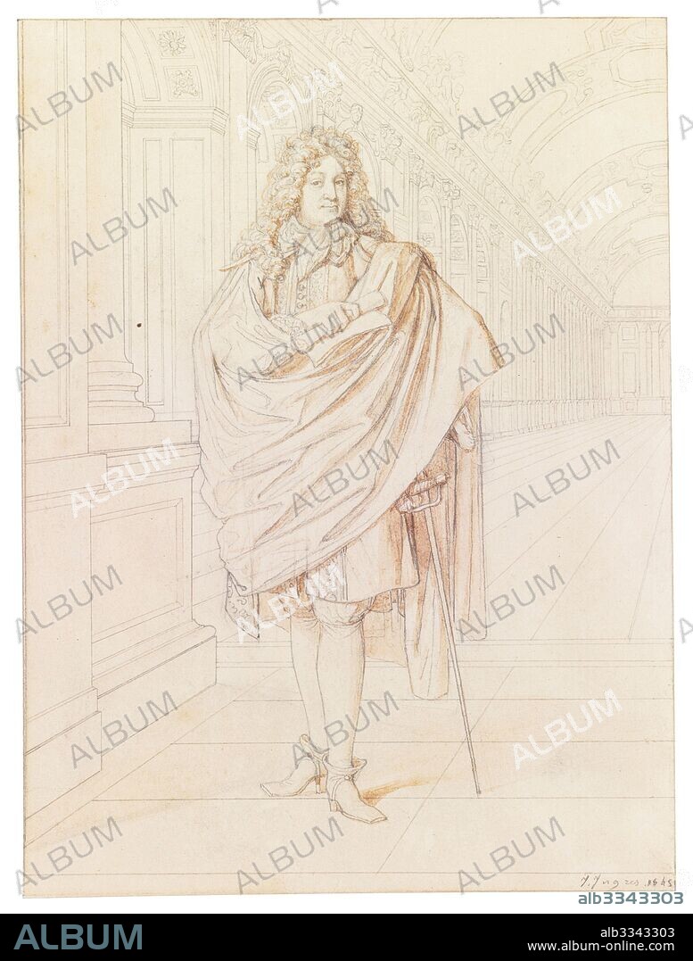 JEAN AUGUSTE DOMINIQUE INGRES. Portrait of the poet Jean Racine (1639-1699).