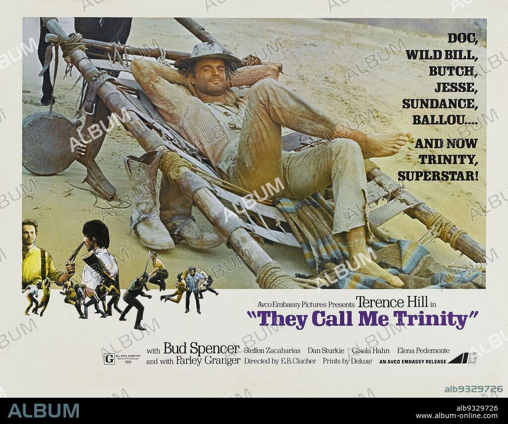 TERENCE HILL in THEY CALL ME TRINITY, 1970 (LO CHIAMAVANO TRINITA...), directed by ENZO BARBONI. Copyright WEST FILM.
