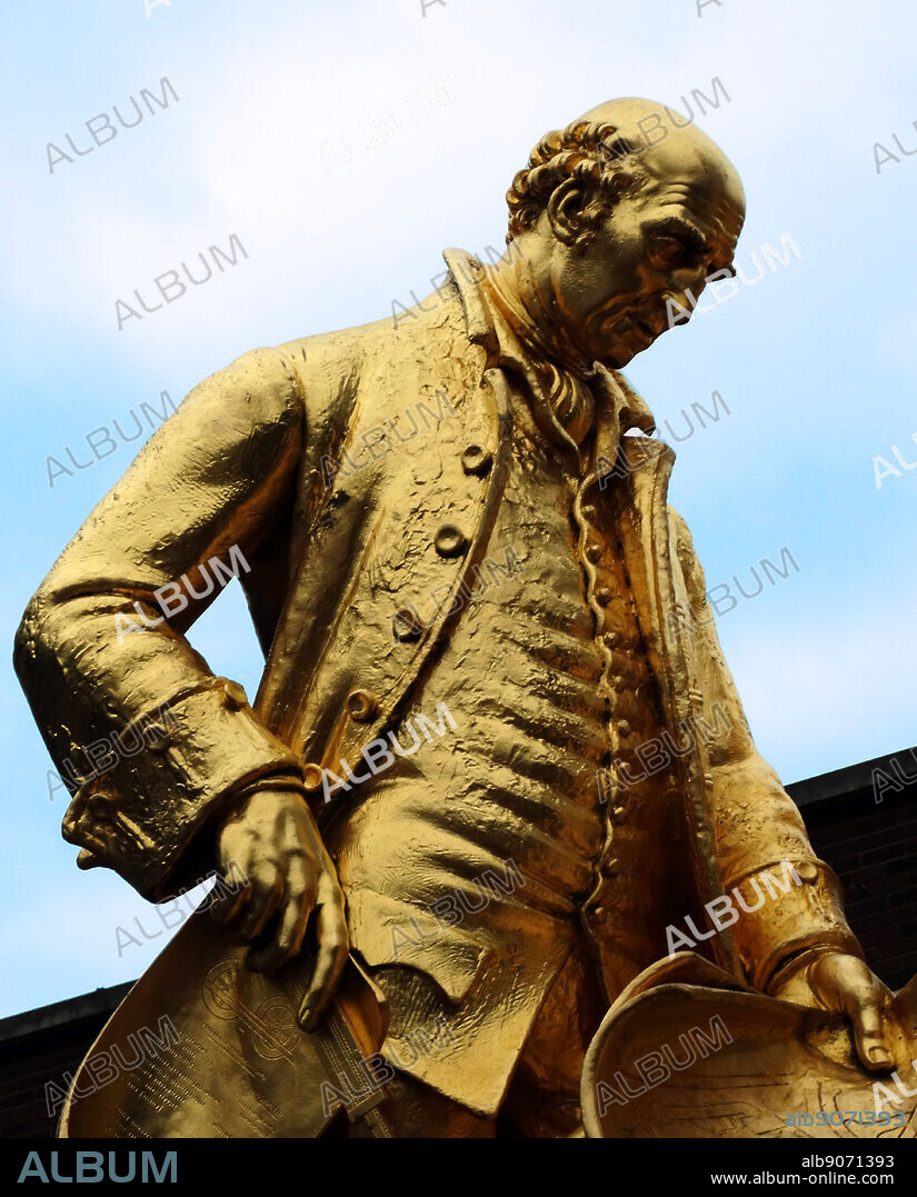 William Bloye's statue of Matthew Boulton; James Watt and William Murdoch; three of Birmingham's most famous men. It was intended to become part of a Civic Centre complex but the only parts of this that were ever completed were Baskerville House and the Hall of Memory in Centenary Square.