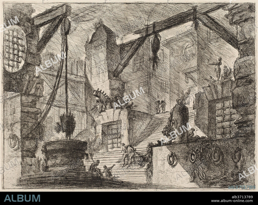 GIOVANNI BATTISTA PIRANESI. The Well. Dated: published 1750/1758. Dimensions: sheet: 45.1 x 59.7 cm (17 3/4 x 23 1/2 in.). Medium: etching, engraving, scratching, burnishing, and lavis.