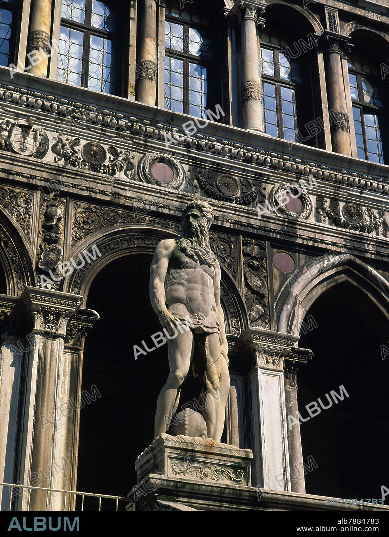JACOPO ANTONIO SANSOVINO (1486-1570). NEPTUNO EN LA ESCALERA DE LOS GIGANTES.