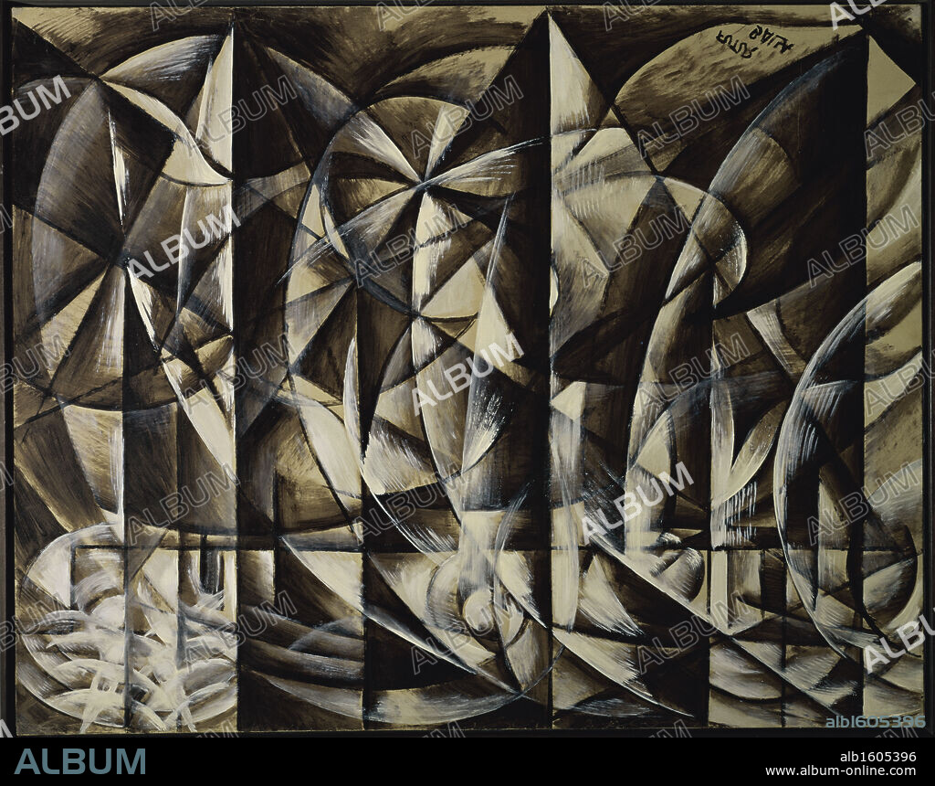 Speed of the Automobile and Light by Giacomo Balla, 1910, 1874-1958.