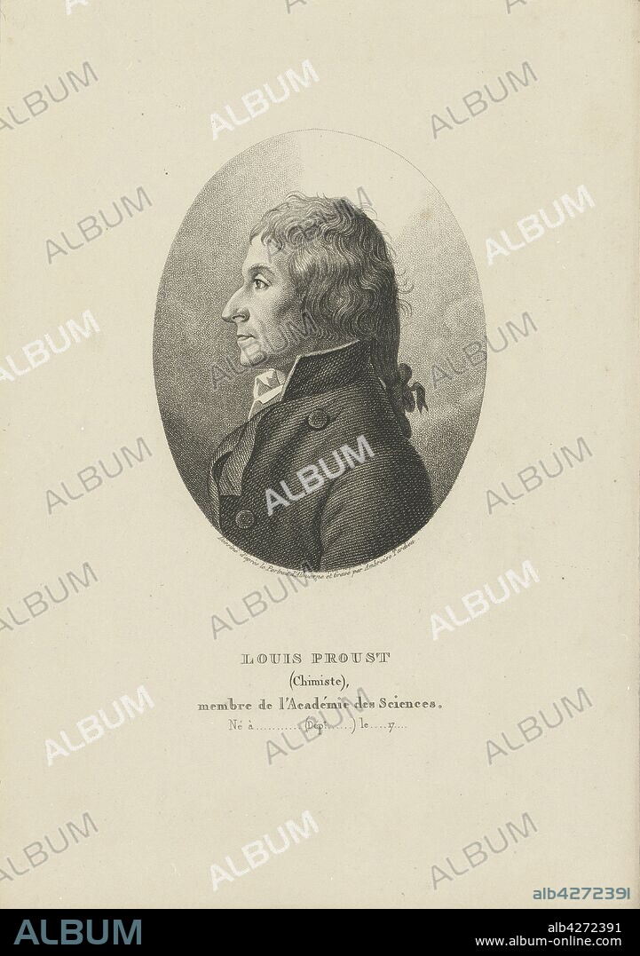 AMBROISE TARDIEU. Portrait of Joseph Louis Proust (1754-1826).