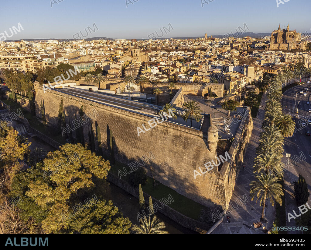 Es Baluard Museu d Art Contemporani, - Renaissance bastion of Sant Pere,16th century -,palma, Mallorca, Balearic Islands, Spain.