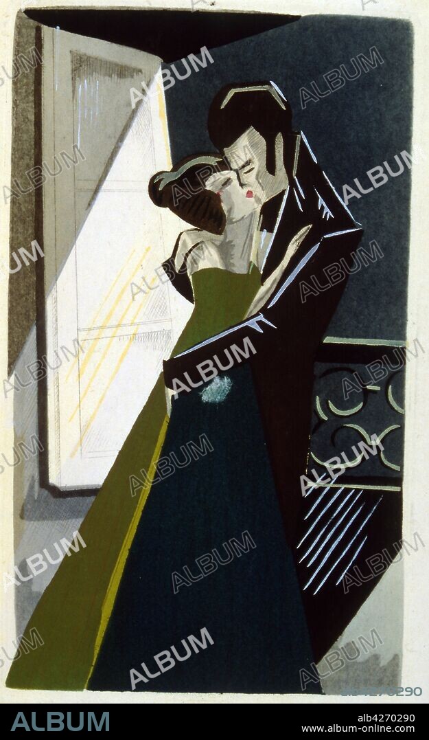 Yan Bernard Morel Illustration for the 1926 edition of Les oraisons amoureuses (The amorous prayers), by JEANNE-AURELIE GRIVOLIN. Yan Bernard Morel aka Yan Bernard Dyl (or Yan B. Dyl), born June 18, 1887 and died at Buchenwald camp on December 4, 1944, was a French painter, landscape designer, decorator and illustrator.