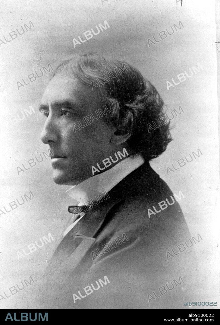 Mr Henry Irving. Like Bram Stoker (author of Dracula) the celebrated Shakespearian actor was an investor in Mark Twain's typesetter - photo from Mark Twain's biography.
