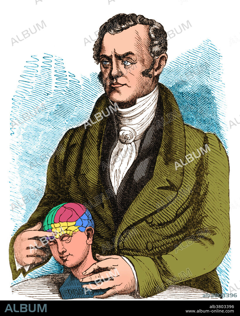 Franz Joseph Gall (1758-1828) was a neuroanatomist, physiologist, and pioneer in the study of the localization of mental functions in the brain. Gall developed cranioscopy, a method to determine the personality and development of mental and moral faculties on the basis of the external shape of the skull. Cranioscopy was later renamed to phrenology by his follower Johann Spurzheim.