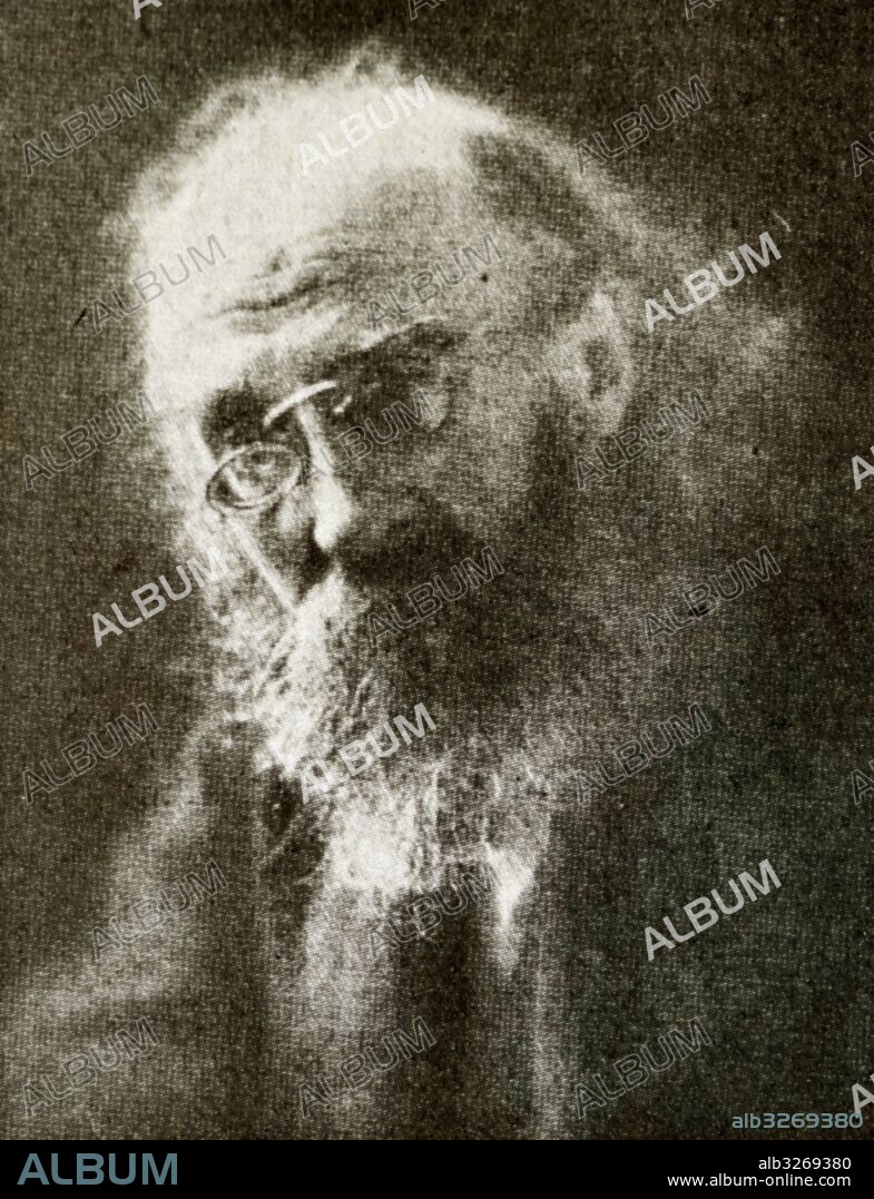 Photograph of Kurt Eisner (1867-1919) a German-Jewish journalist, theatre critic and pacifist, whom organised the Socialist Revolution in Bavaria. Dated 20th Century.
