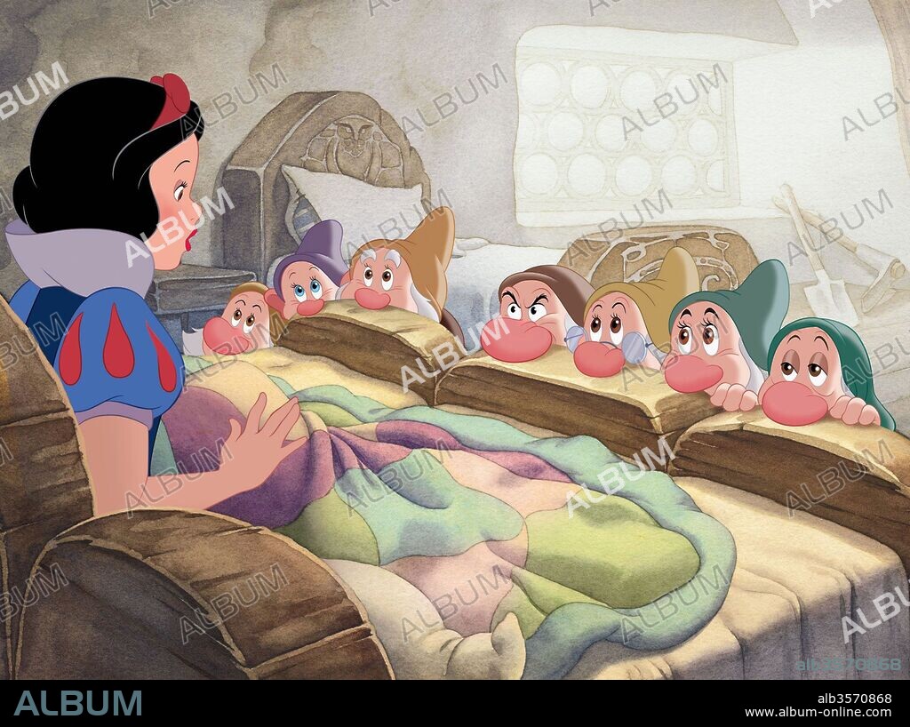 BLANCANIEVES Y LOS SIETE ENANITOS, 1937 (SNOW WHITE AND THE SEVEN DWARFS), dirigida por WALT DISNEY. Copyright WALT DISNEY PRODUCTIONS.