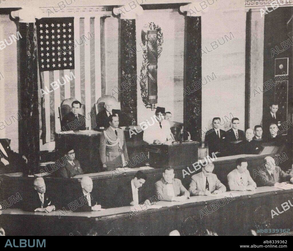 Indonesian President Ahmed Sukarno speaking to U.S. Congress in 1956. President Sukarno (6 June 1901 - 21 June 1970) was an Indonesian statesman, politician, nationalist, and assimilationist who was the first president of Indonesia, serving from 1945 to 1967.