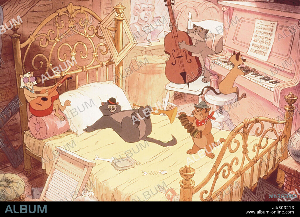 LOS ARISTÓGATOS, 1970 (THE ARISTOCATS), dirigida por WOLFGANG REITHERMAN. Copyright DISNEY.
