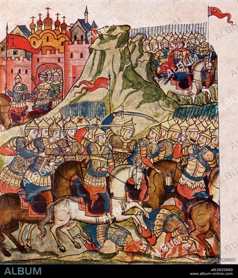 The Battle of Kulikovo was fought between the armies of the Golden Horde under the command of Mamai, and various Russian principalities under the united command of Prince Dmitri of Moscow. The battle took place on September 8, 1380, at the Kulikovo Field near the Don River (now Tula Oblast, Russia). After approximately three hours of battle (from noon to 3pm) the Russian forces were successful, despite great casualties, in holding off the Horde's attack. The cavalry of Vladimir, Prince of Serpukhov (Dmitri's cousin), led by Prince Bobrok (Prince Dmitri's brother-in-law), launched a surprise counterstrike on the Horde's flank, which led to the collapse of the Horde's line. After the horde was routed, the Russians chased the Tatars for over 50 kilometers, until theiy reached Mecia. Although the victory did not end the Mongol domination over Russia, it is widely regarded by Russian historians as the turning point when Mongol influence began to wane and Muscovite power to rise. This process eventually led to Muscovite independence and formation of the modern Russian state.