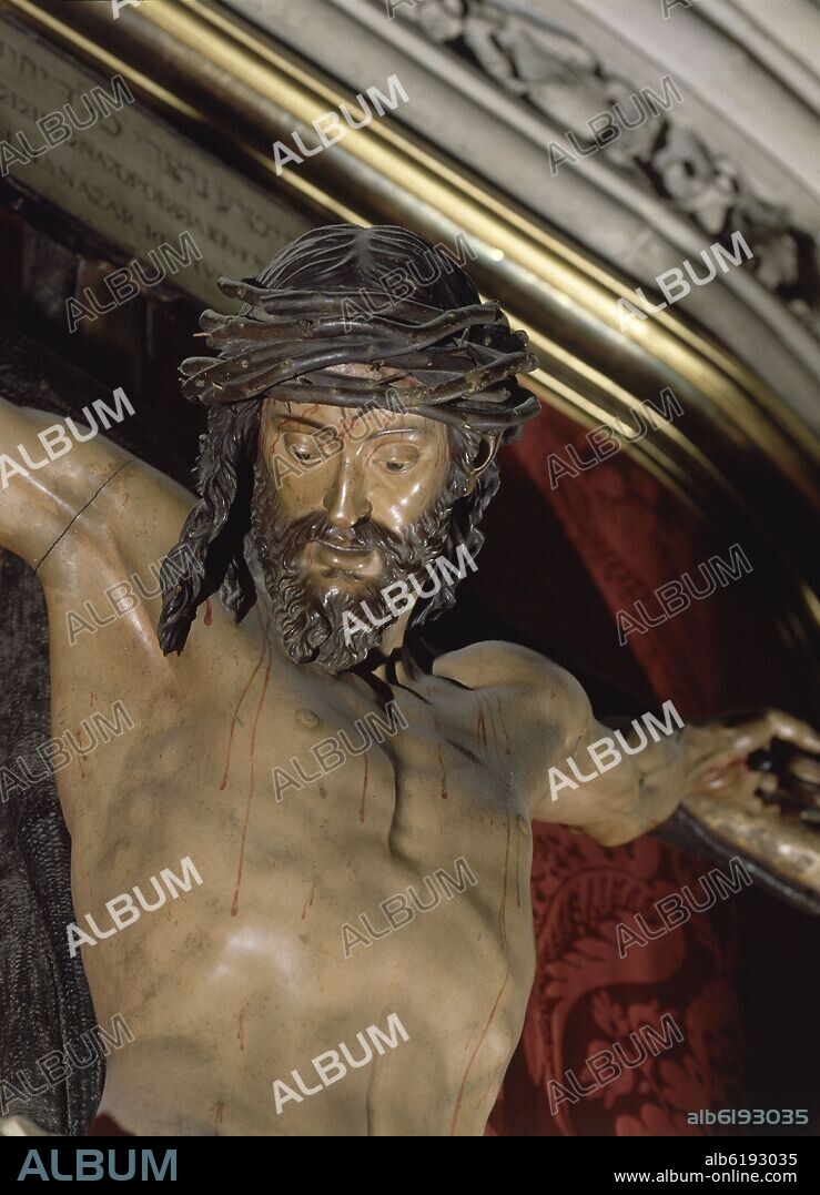 JUAN MARTÍNEZ MONTAÑÉS. CRISTO DE LA CLEMENCIA EN SACRISTIA DE LOS CALICES - 1603 - Det del nº16952.