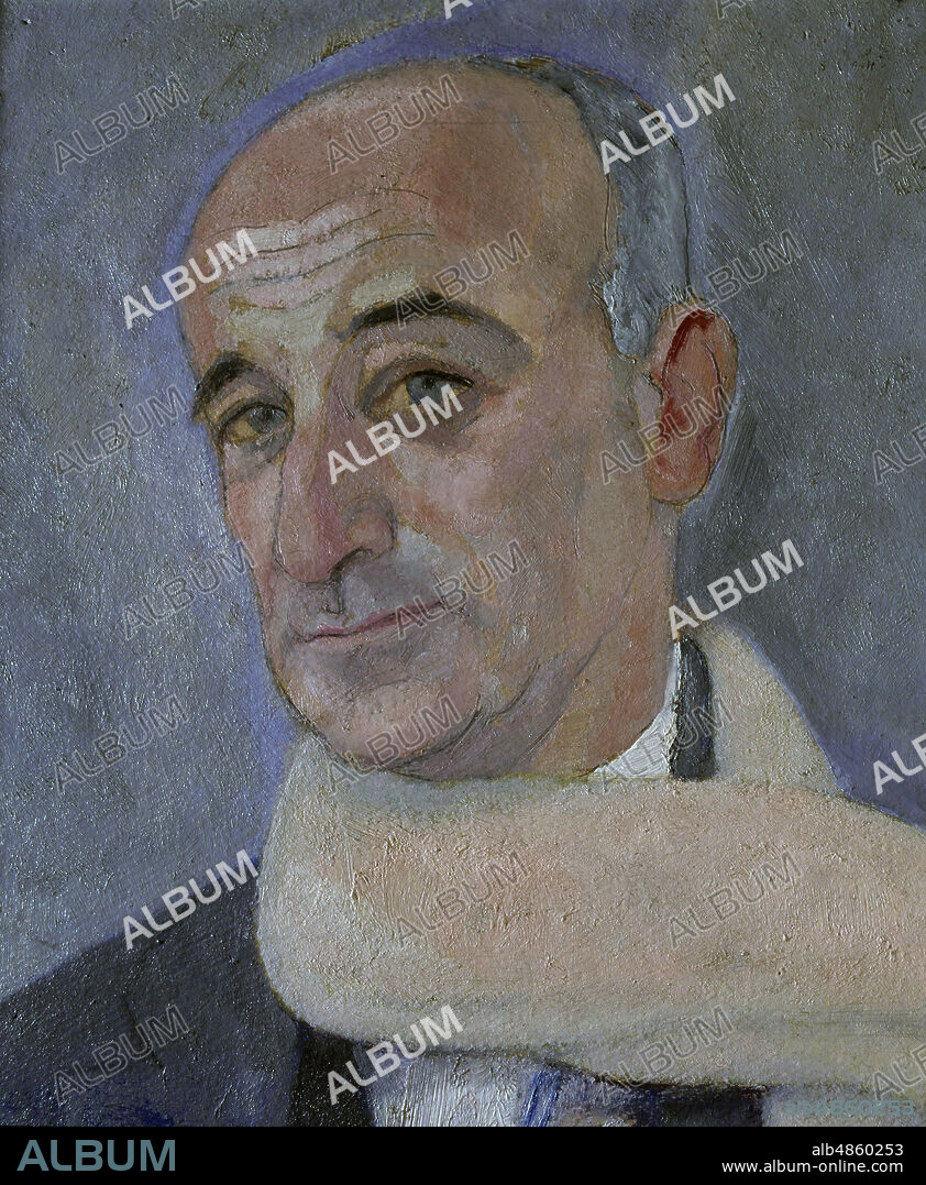 DANIEL VÁZQUEZ DÍAZ. JACOB, MAX. ESCRITOR FRANCES DE ORIGEN JUDIO. 1876-1944. OLEO DE DANIEL VAZQUEZ DIAZ, 1923. COLECCION PARTICULAR. MADRID. ATENCION: AUTOR CONTEMPORANEO SUJETO A COPYRIGHT ©. EL CLIENTE FINAL ES RESPONSABLE DE LA GESTION DE LOS DERECHOS DE AUTOR CON LAS SOCIEDADES EXISTENTES DE GESTION DE DERECHOS O DIRECTAMENTE CON LOS ORGANISMOS TITULARES DE LOS MISMOS.