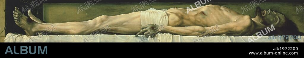 The body of the dead Christ in the tomb, 1521, by Hans Holbein the Younger (1497 or 1498-1543).