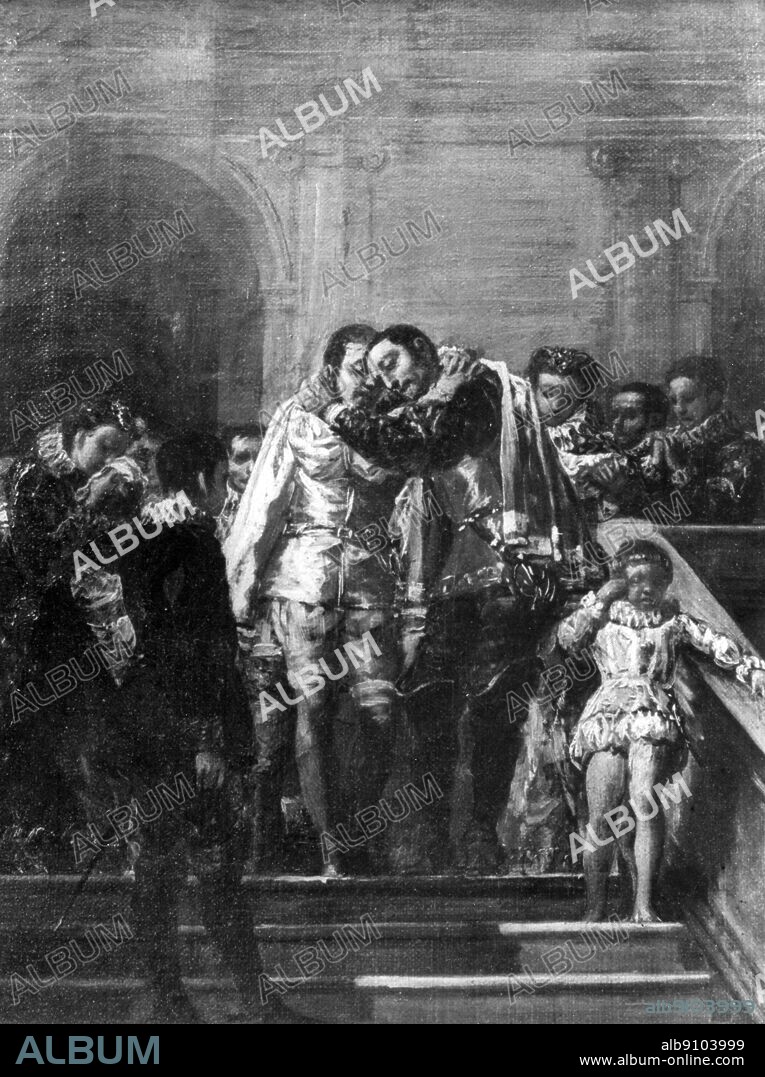 St Francis Borgia faking leave of his family by the artist Francis Goya.