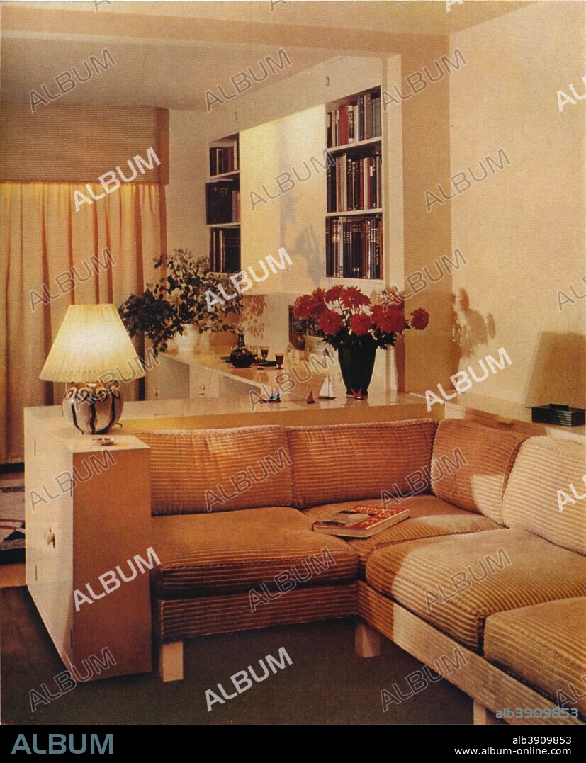 Living Room by Michael Dawn, 1936. From The Studio Volume 112 [London Offices of the Studio, London, 1936.].