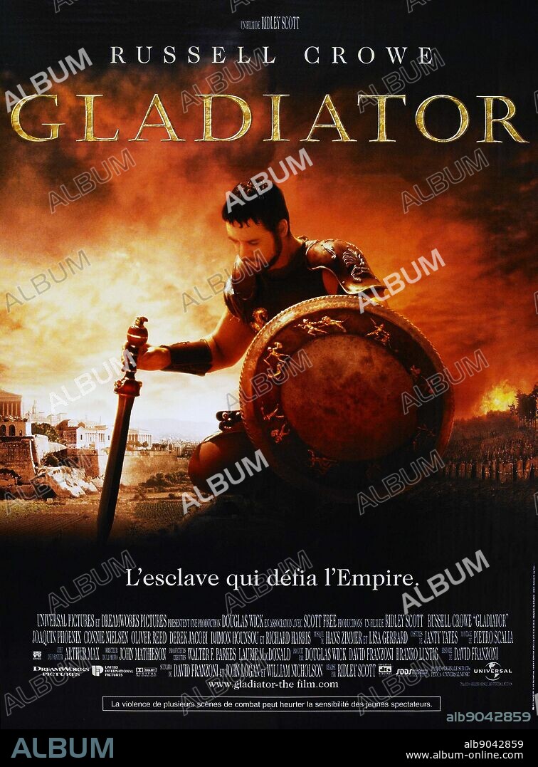 Gladiator' a 2000 British-American epic historical drama film starring Russell Crowe, Joaquin Phoenix, Connie Nielsen, Ralf Moller and Oliver Reed (in his final film role), Djimon Hounsou, Derek Jacobi, John Shrapnel and Richard Harris.