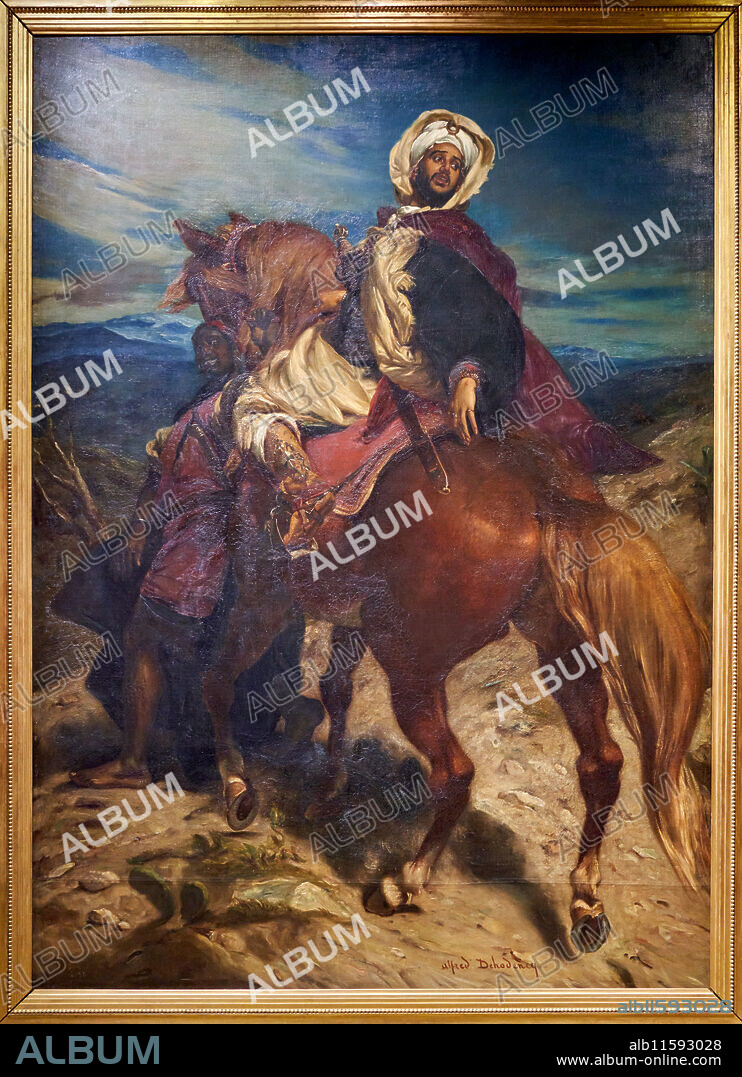 Alfred Dehodencq (Paris 1822 - Paris 1882), L'Adieu du roi Boabdil à Grenade, Avant 1869, Musée d'Orsay, Paris, France.