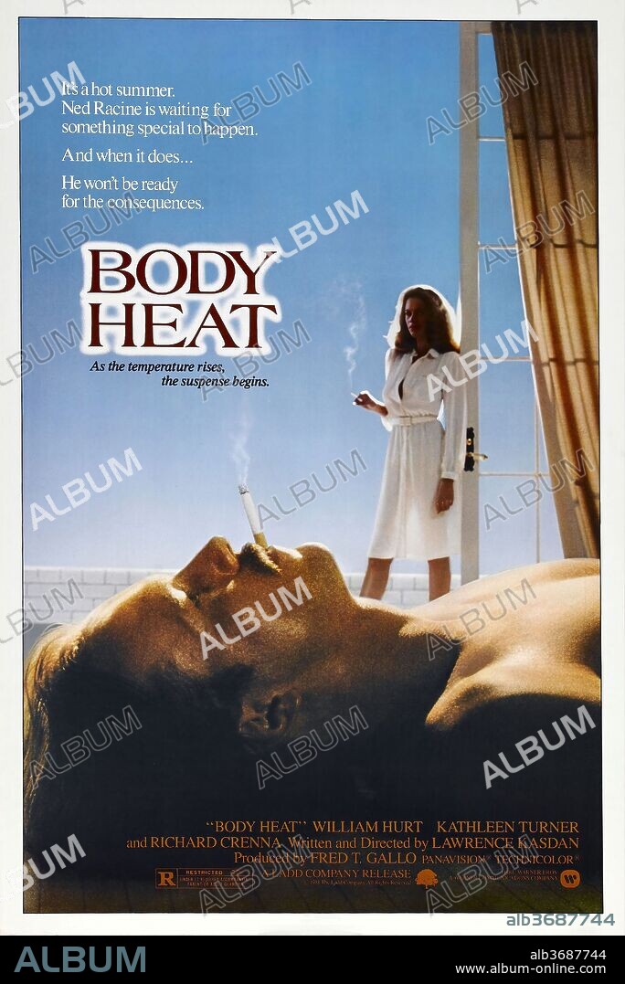 Poster de FUEGO EN EL CUERPO, 1981 (BODY HEAT), dirigida por LAWRENCE KASDAN. Copyright LADD COMPANY/WARNER BROS.
