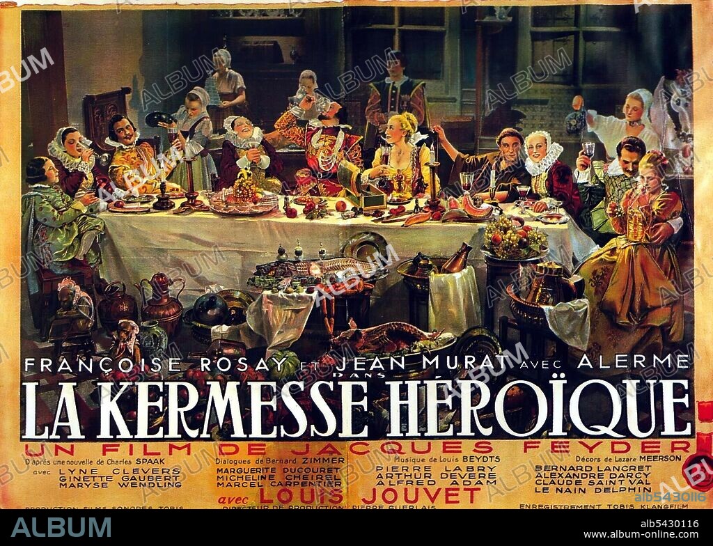 Poster of CARNIVAL IN FLANDERS, 1935, directed by JACQUES FEYDER. Copyright FILMS SONORES TOBIS.