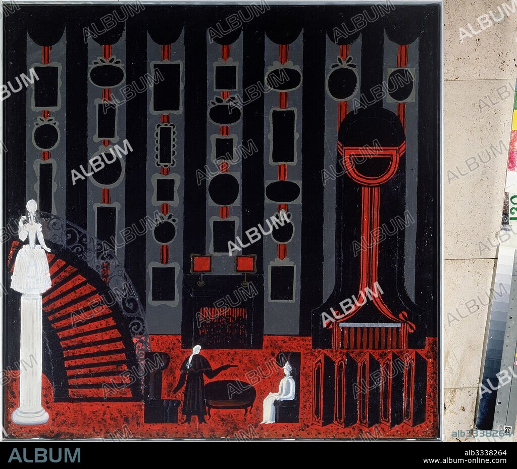 BORIS ASAFOVICH MESSERER. Stage design for the opera The Queen of spades by P. Tchaikovsky.