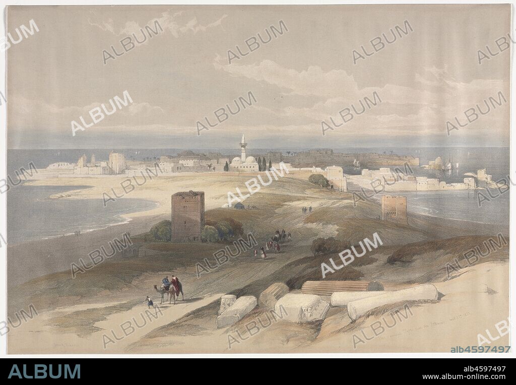 Sur or Tsor, Ancient Tyre from the Isthmus, 1839.